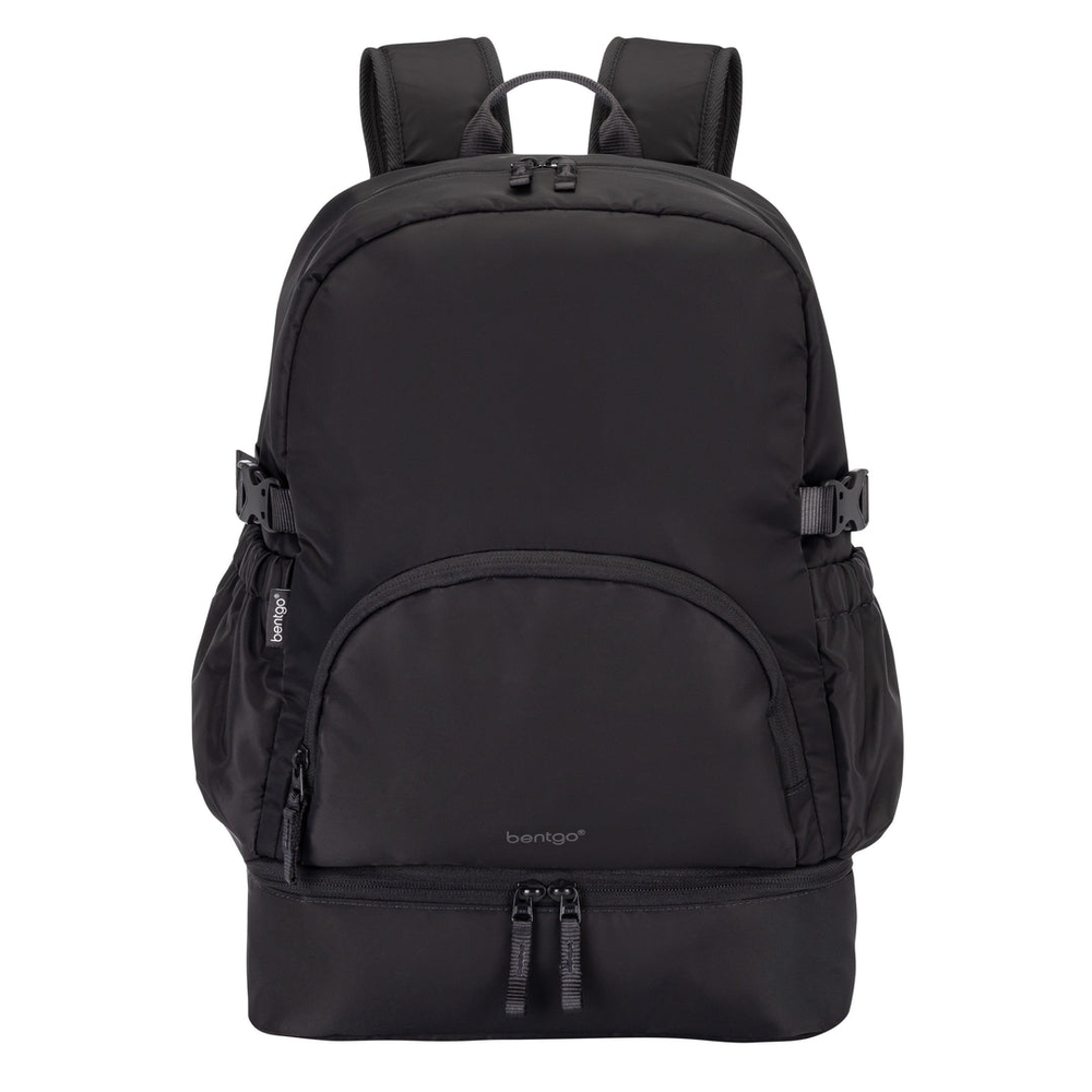 Bentgo Gray Everyday Travel Backpack with Separate Bottom Compartment